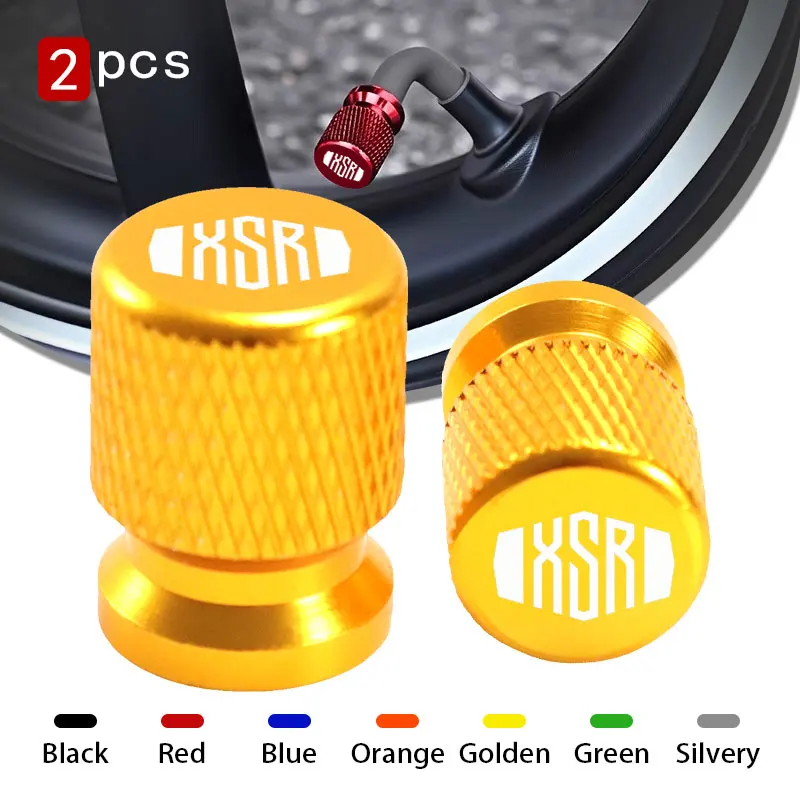 2 Pcs For YAMAHA XSR700 XSR 700 XSR900 XSR 900 XSR125 155 Metal Tire Valve Air Port Stem Cover Caps Motorcycle Accessories