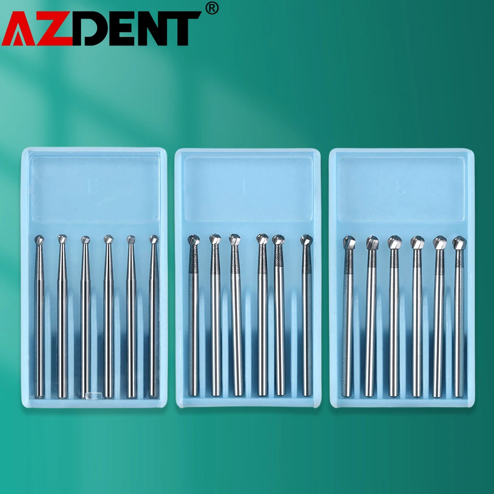 6pcs/Pack 25mm FGXL4 /6 /8 Dental Drills Surgical  Finishing Burs  High Speed Tungsten Carbide Burs