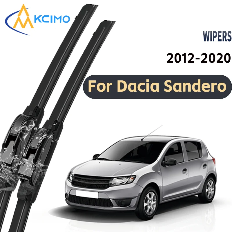 

All-Weather Windshield Wiper Blades For Dacia Sandero 2012-2020 Beam Wiper Arm Streak Free Auto Accessories Front Window Care