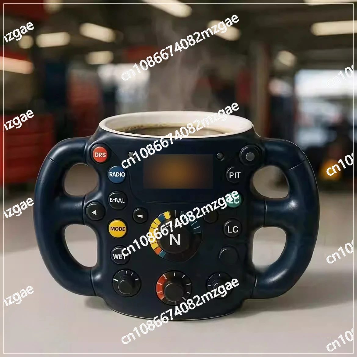 New 3D resin stainless steel cup multi-color steering wheel design