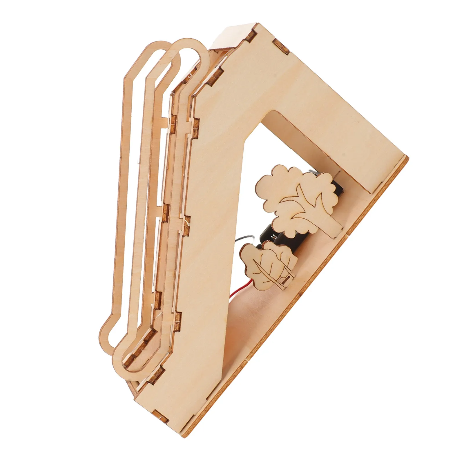 

Wood DIY Electric Escalator Assembly Kit Miniature Mechanical Elevator Science Experiment Educational Science