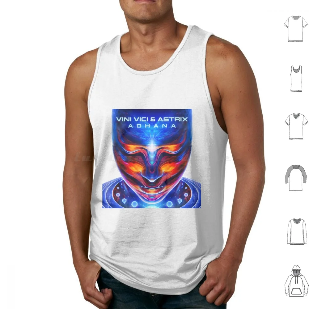 Astrix Adhana Tank Tops Print Cotton Astrix Deep Jungle Walk Adhana Psytrance Psychedelic Vini Vici Infected Mushroom