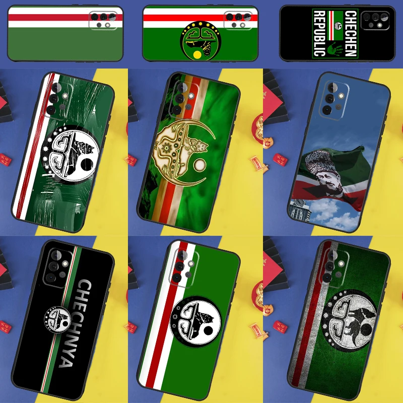 Chechen National Flag For Samsung Galaxy A54 A34 A14 A53 A33 A13 A23 A73 A50 A51 A71 A12 A22 A32 A52 Phone Case