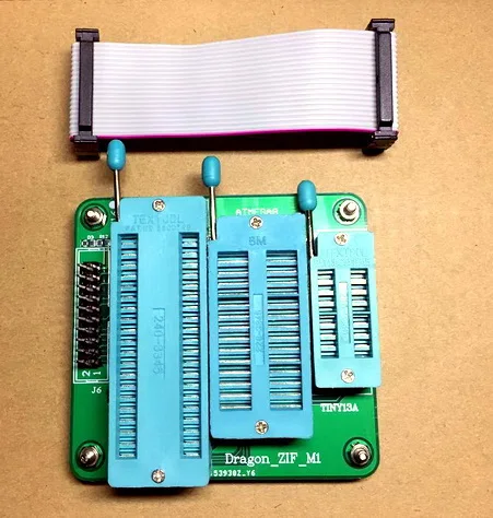 Płyta interfejsu wysokonapięciowy interfejs programowania równoległego wysokiego napięcia AVR smok Adapter do programowania