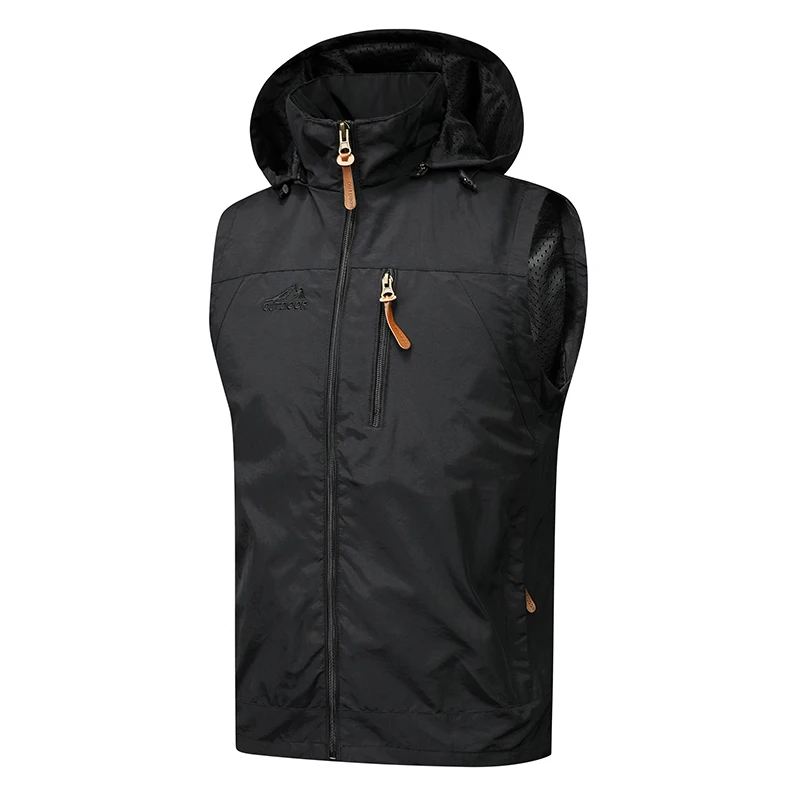 Spring Outdoor Photographer Waistcoat Men's Unloading Vest Tactical Webbed Gear Coat Tool Many Pocket Work Sleeveless Jacket Man