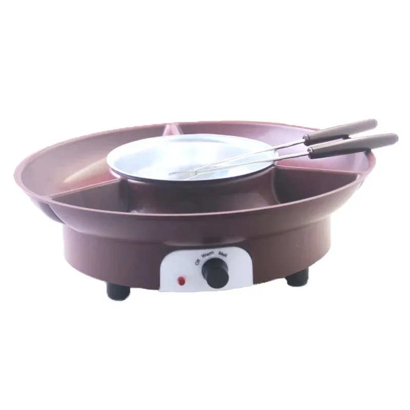 Chocolate Fondue 1PC Chocolate Fountain Machine, Melting Tower with Heated Homemade Chocolate Saucepan