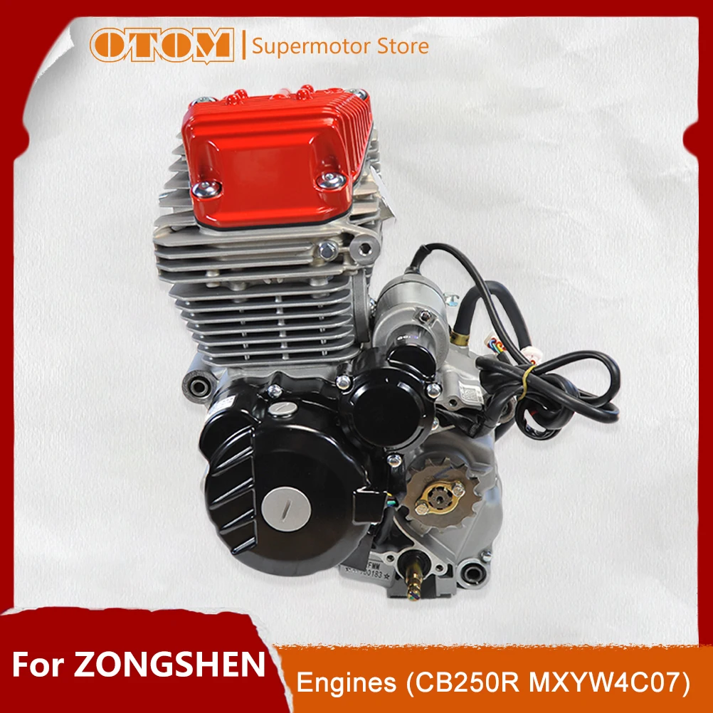 

OTOM Motorcycle 4T Engine Assembly 4 Valve Air-Cooled Engine For ZONGSHEN CB250R MXYW4C07 ZS172MM-6 ENGINE Pit Dirt Bikes Part