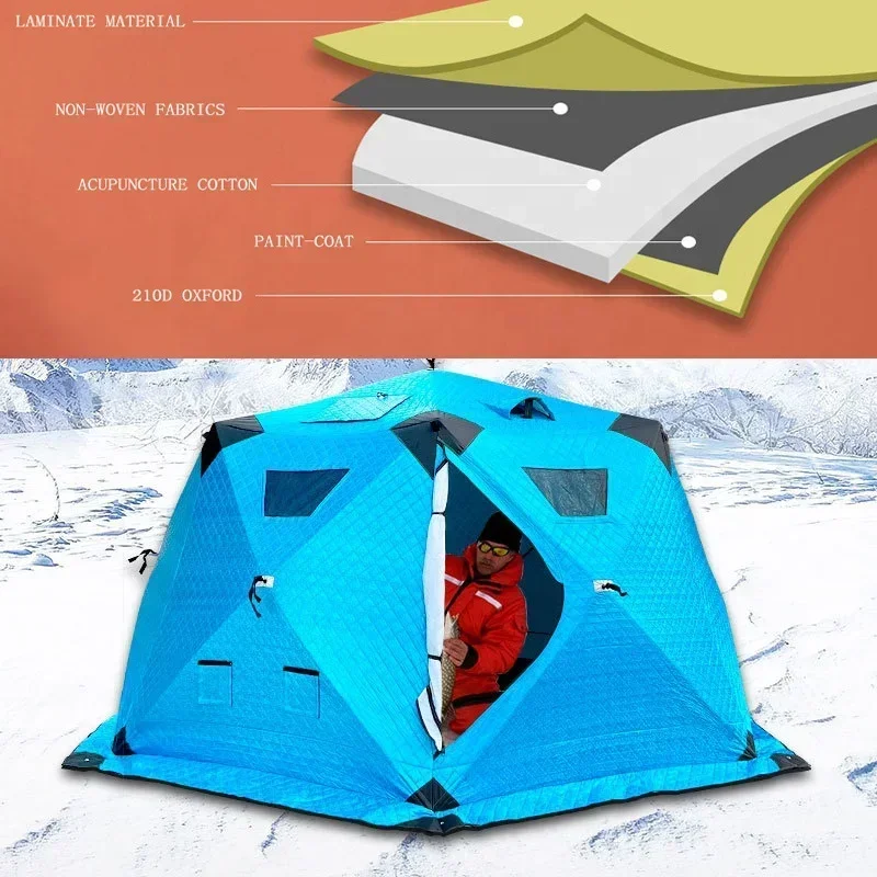 Luxury Outdoor Winter Ice Fishing Warm Tent Camping Sauna Tent Other Camping & Hiking Products with TPU