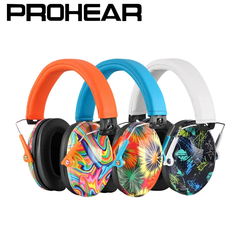 

PROHEAR 3Pcs Kids Ear Protector Passive Noise Cancelling Earmuffs Safety Hearing Protectors for Toddlers Autism Children Study