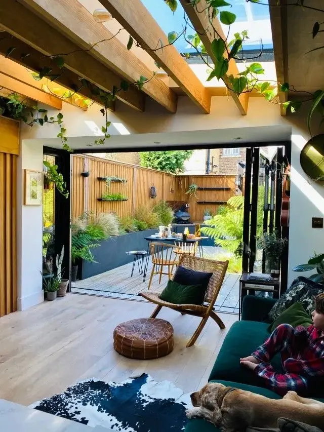 

Outdoor Rainproof Sliding Folding Door Slim Frame Thermal Break Space Saving Design Accordion Doors Household Folding Doors