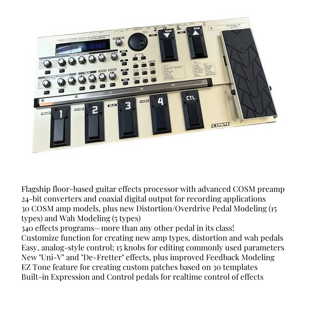 เอฟเฟคกีตาร์ Boss GT-6 สแตนเลส สำหรับกีตาร์เบสและกีตาร์ไฟฟ้า สภาพ 95% มือสอง อุปกรณ์เสริมเครื่องดนตรี