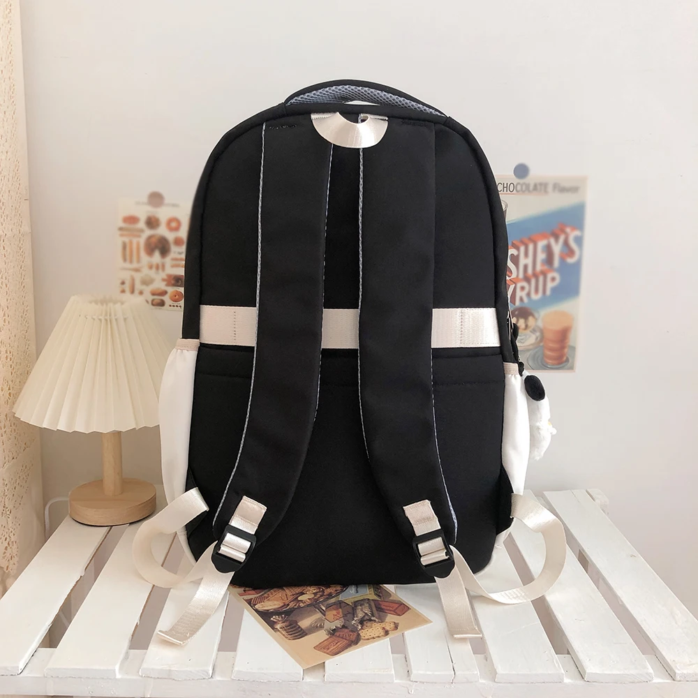 Korean style versatile casual backpack, high-looking, large-capacity, original campus school bag, lightweight travel backpack, computer bag