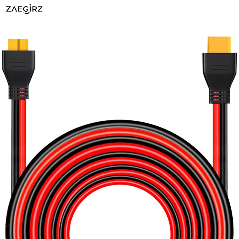 6m/20Ft XT60 Female to Male Extension Cable for Bluetti AC2A/AC2P/AC50B/AC70/EB55 Etc. Portable Power Stations Solar Generators
