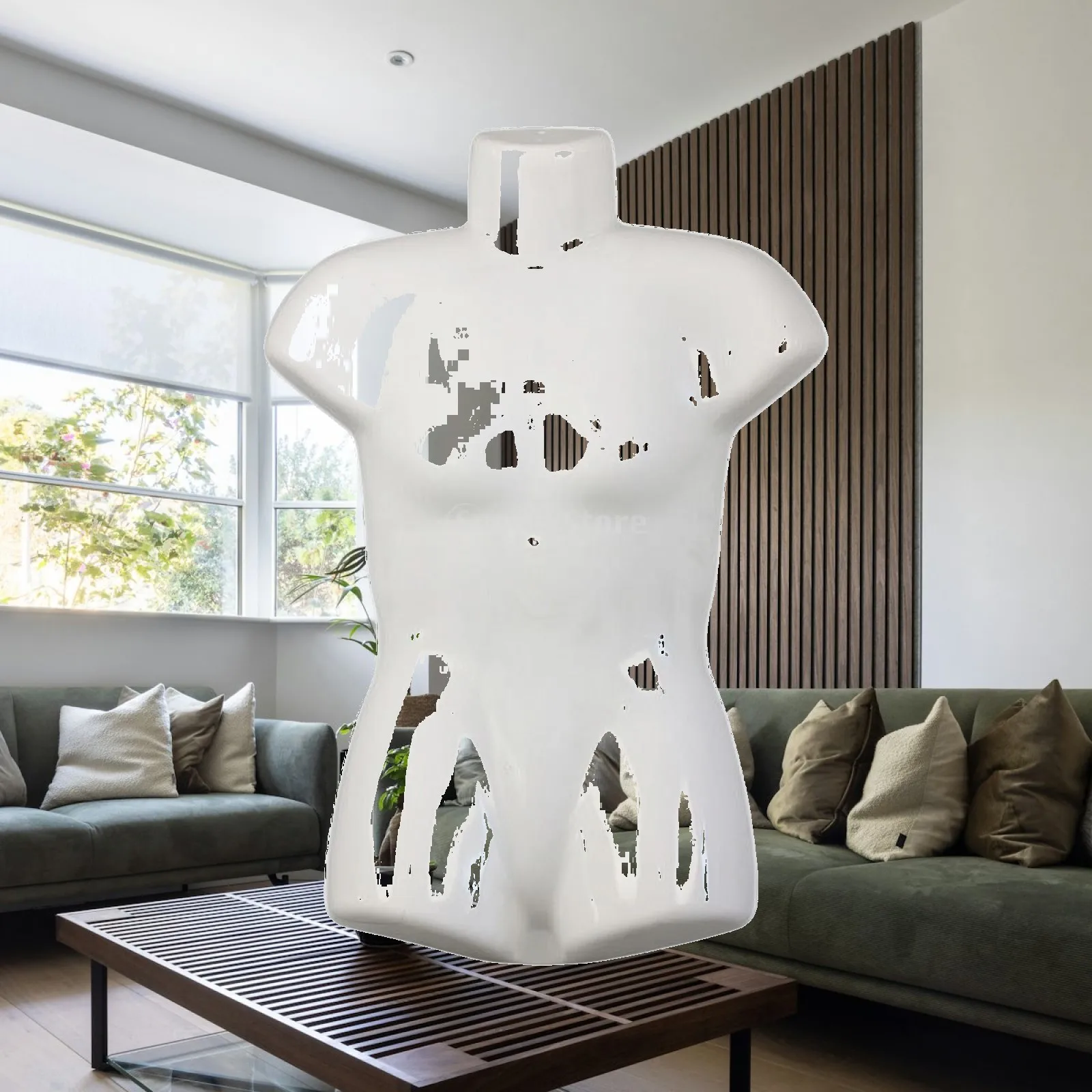 Mannequin with Hook Lightweight Female Torso Display Hanger Female Torso Mannequin Plastic for Retailers, Retail Shops