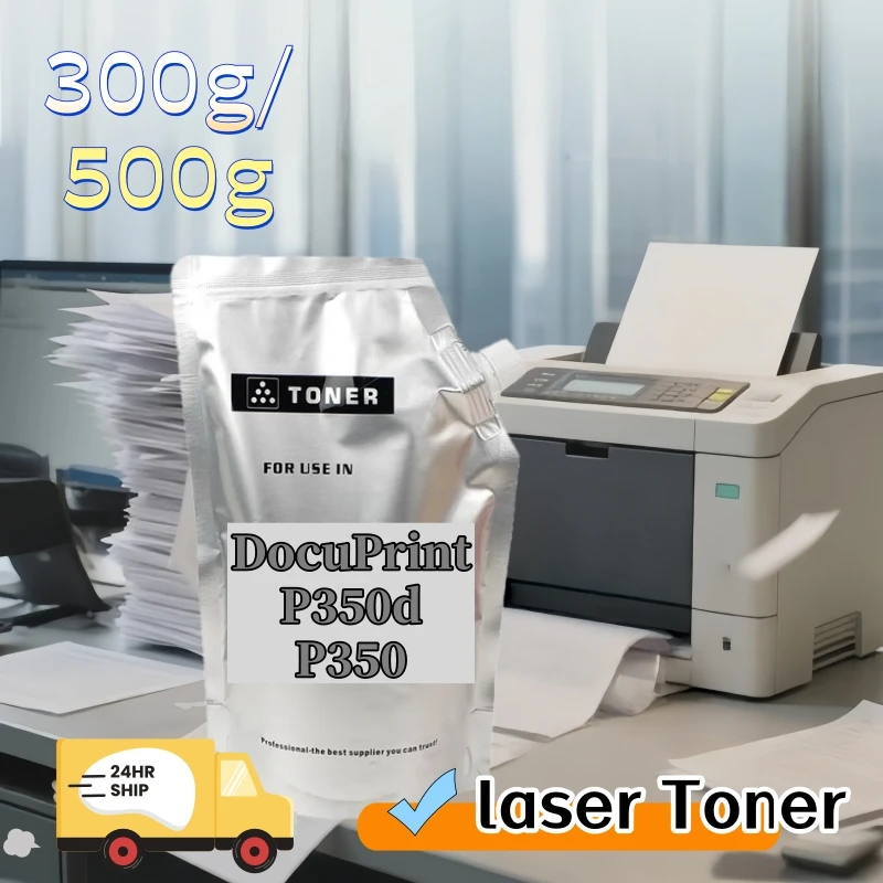 

300g/500g Black Refill Toner Powder Compatible for Fuji Xerox DocuPrint P350d P350 Printer Toner Cartridge 350