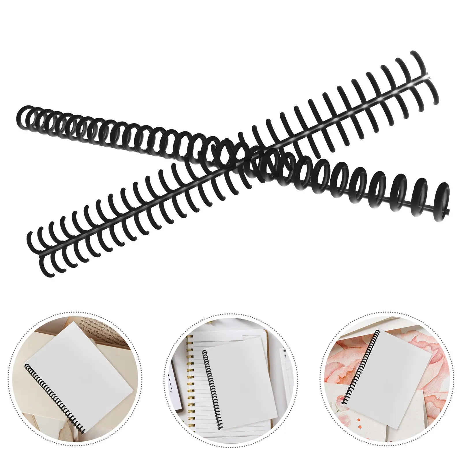 

10Pcs Plastic Loose Leaf Binder Rings Sturdy Replacement Binder Ring for Binding Notebook Spiral Binding Coils DIY Book