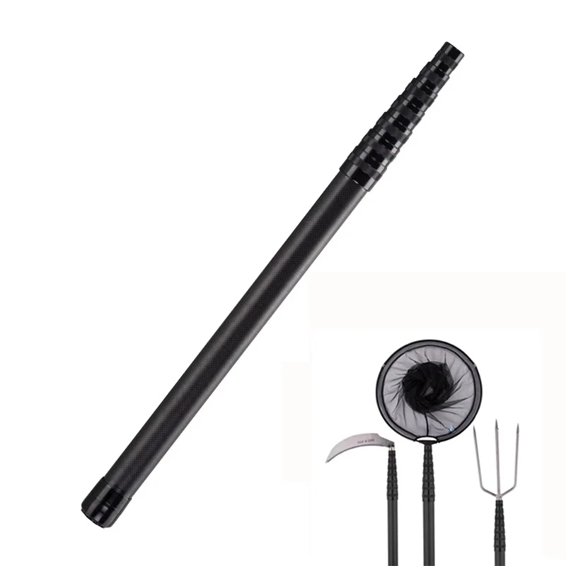 NEW-Folding Rod With Fish Handle Carbon Fiber Telescopic Fishing Rod Fishing Tackle Portable Fishing Rod Fishing Accessories