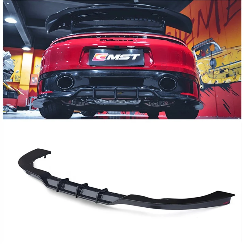 For Porsche Carrera 911 992 front lip rear diffuser side skirts trunk spoiler carbon fiber body kit for Porsche 992 facelift