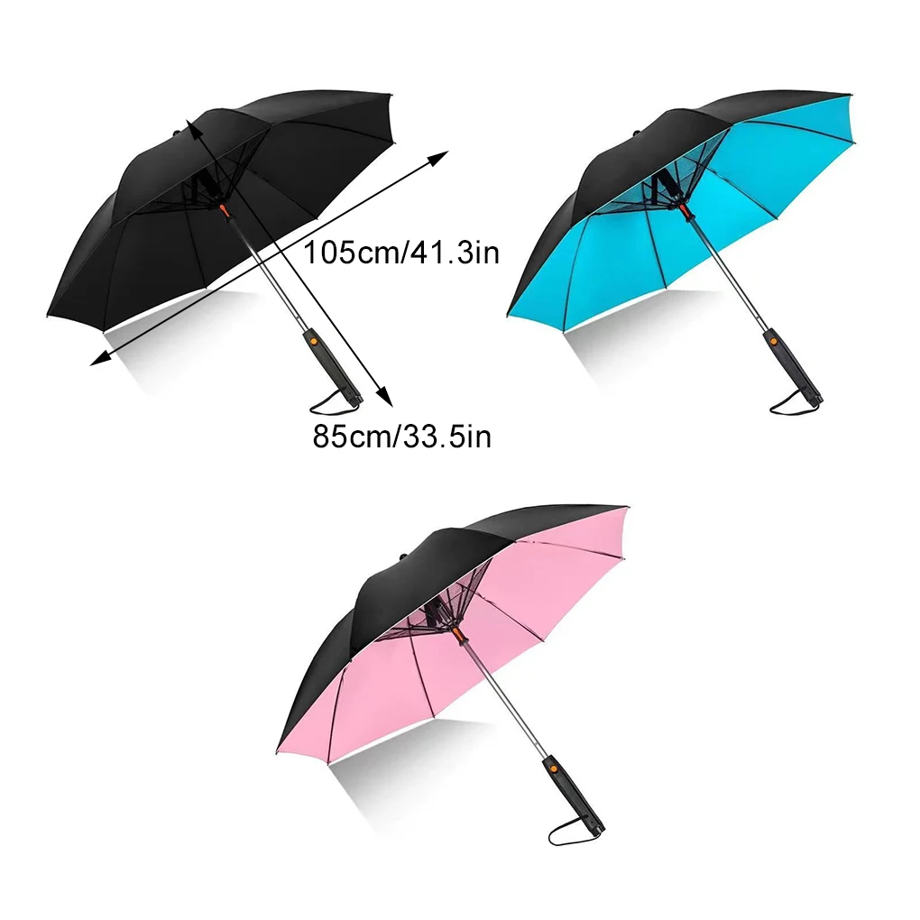 3 in 1 Cooling Portable Summer Sunshade Umbrella With Fan And Mist Spray USB Rechargeable Fan Bumbershoot Uv Blocking Umbrella