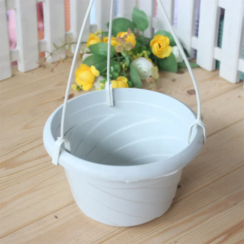 Hanging Flower Plant Pot Basket Flower Pot Stand Balcony Garden Decoration Outdoor Flower Pot Holder Plant Hangers Home Decor