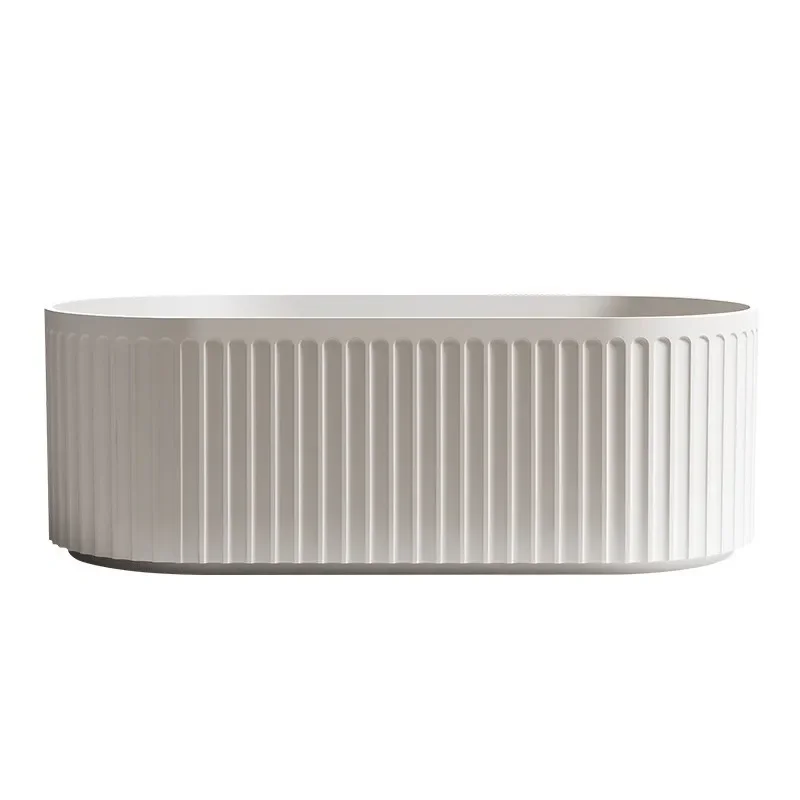 

Household small apartment acrylic bathtub independent Japanese deep bubble square bathtub