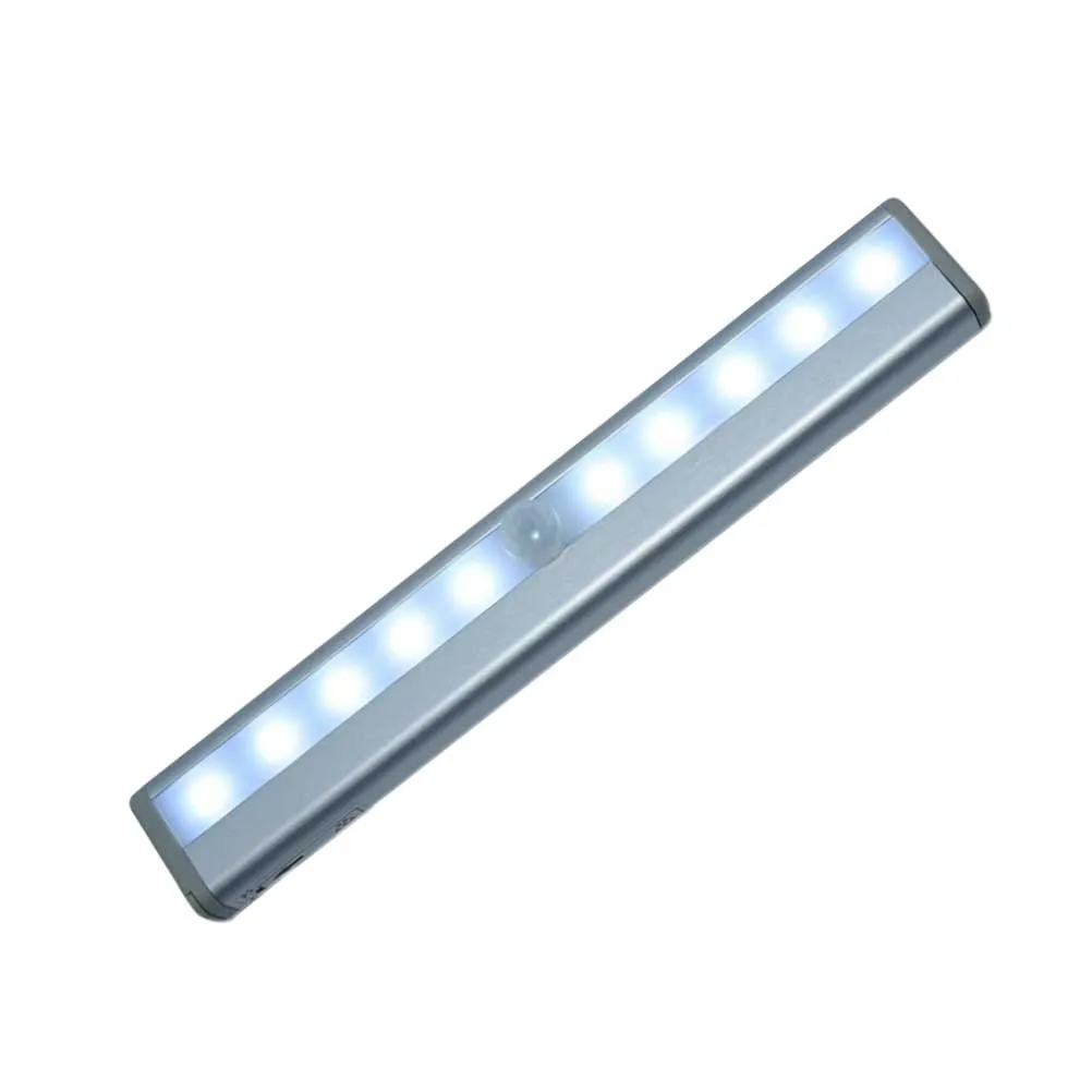 

Led Motion Sensor Light Closet Cabinet Wardrobe Drawer Night Light Stick-On Operated Cold White