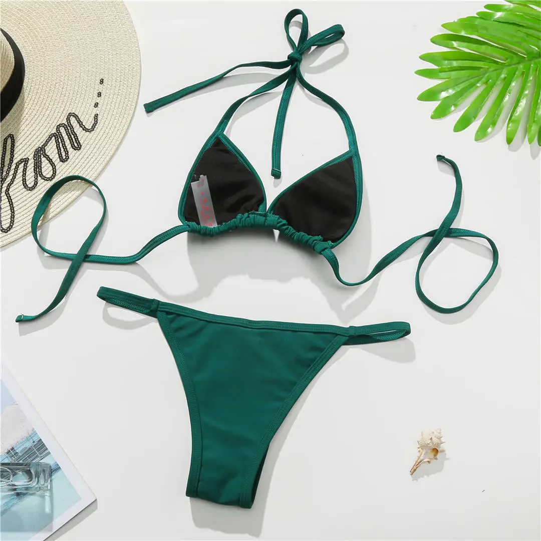 Bling Butterfly Strass-Bikini Damen-Badeanzug Zweiteiliges Bikini-Set Damen-Badeanzug Neckholder-Badeanzug Badebekleidung V2576 – Detail 39