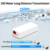HORACO 2 Port POE Repeater 100Mbps 1 to 2 PoE Extender with IEEE802.3af/at Plug&Play 48V for PoE Switch NVR IP Camera AP 2