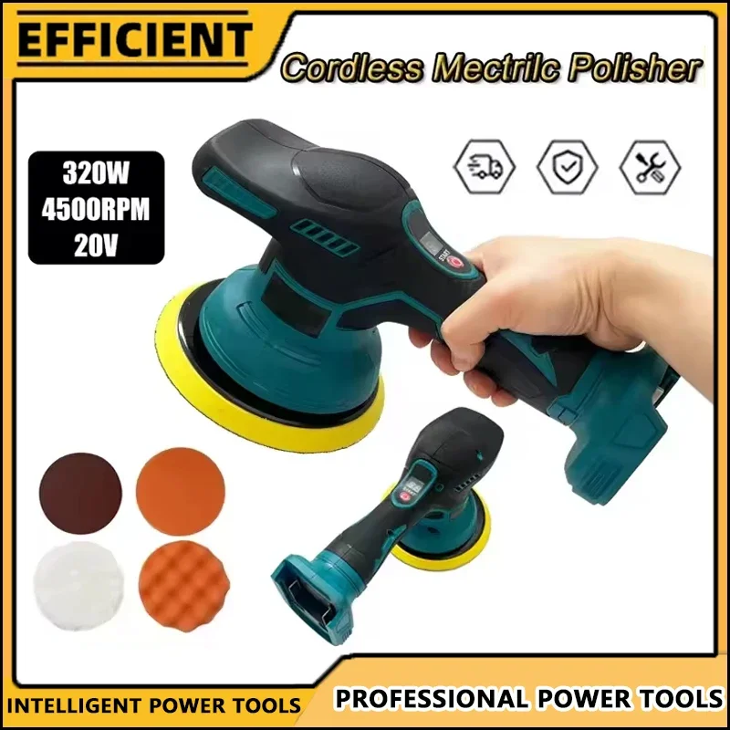 

Cordless Car Polisher Machine, Electric Waxing Repairing, Wireless Buffing Polisher, 8 Gears, 18V-20V