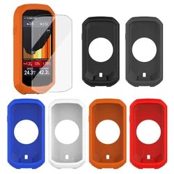 2 in 1 For Garmin Edge 1050 Protector Cases + Glass Film Protective Cover Gps Bike Bicycle Computer System Silicone Case