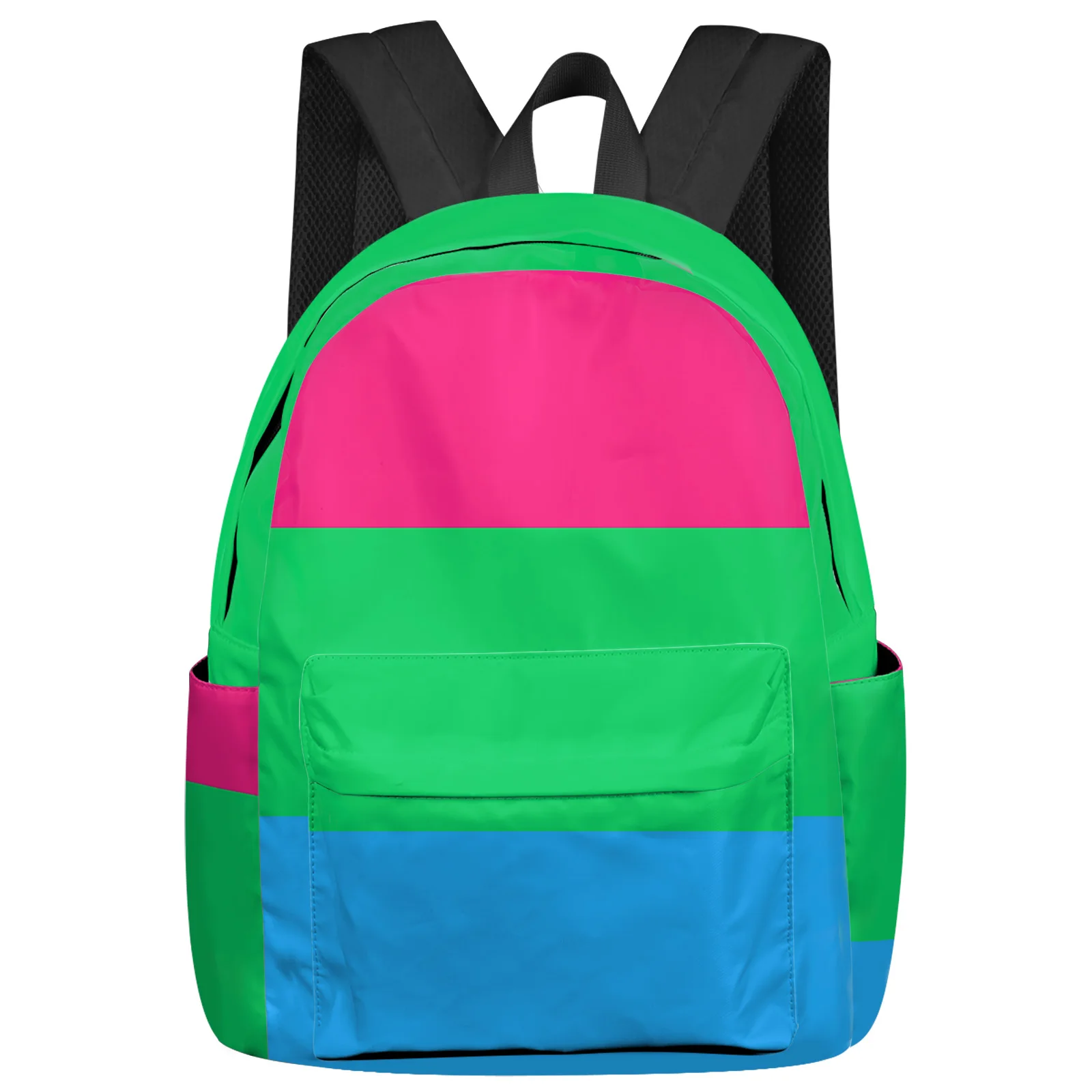 Pride Rainbow Stripe Women Man Backpacks Waterproof Travel School Backpack For Student Boys Girls Laptop Book Pack Mochilas