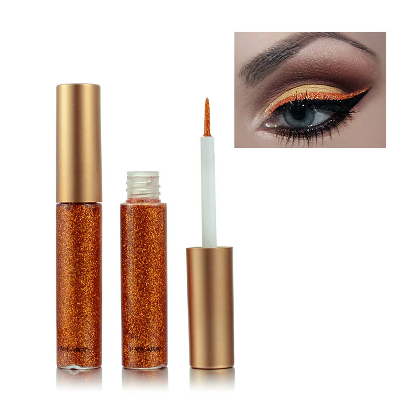 Set Shimmer Eyeliner cosmetici per il trucco colorato brillante Glitter Eyeliner liquido matite a lunga durata strumenti Makeip