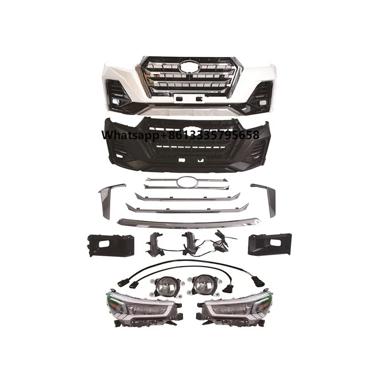 

Original Quality BodyKit Front Bumper GrilleLED Headlight Body Kit for Hilux Revo 2016-2020 Upgrade X-Men Style