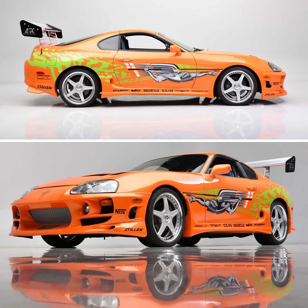 1/10/24/28 Supra scale RC Remote Control Car Fast & Furious Paul Walker Driving Style Decal Sticker Label Upgrade - Image 4