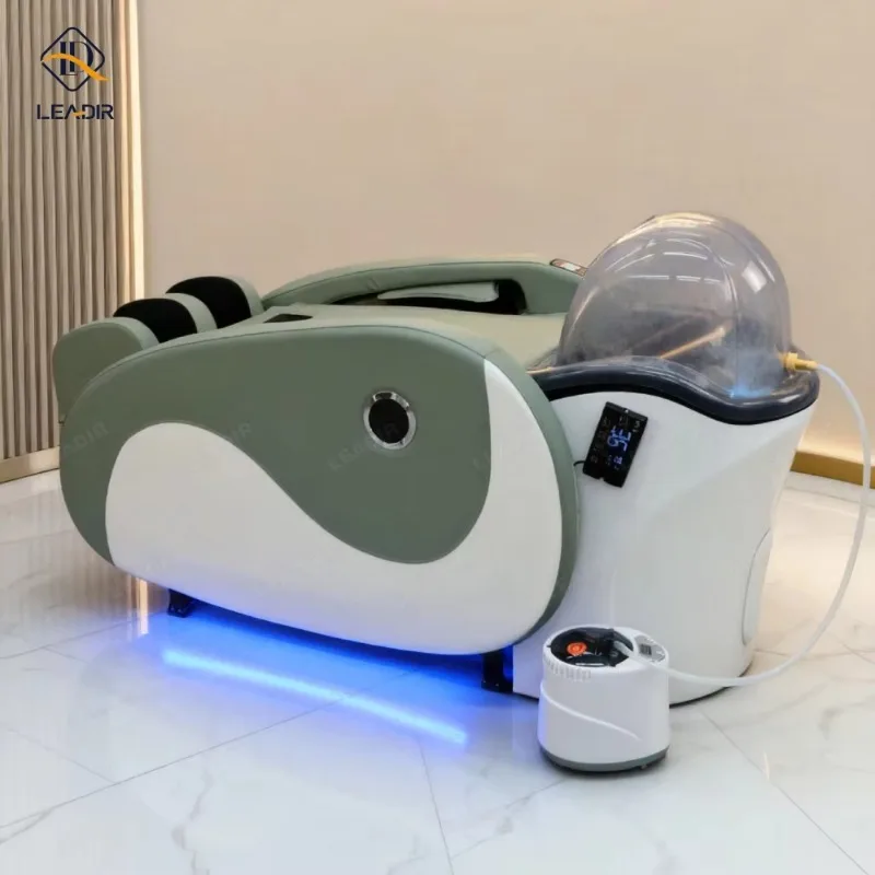 Barbershop Salon Hair Washing Electric Shampoo Chair Water Circulation Full Body Massage Head Spa Shampoo Bed