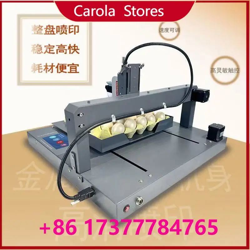 Automatic Eggs Coding Inkjet Printer, Poultry Farm Date Batch Logo Stamping Machine, Food Grade Eggshell Code Printing Equipment