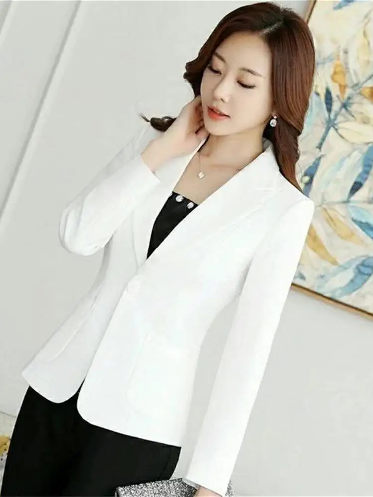 

Faionable Slim Fit ort Women's Jaet Casual Sle Korean Version Spring Autumn Thin New Model Small Size Top