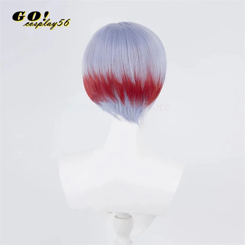

Парик для косплея Penny Botan 2025, красный, синий, короткие прямые волосы Бобо, синтетическая челка, термостойкий головной убор в стиле аниме