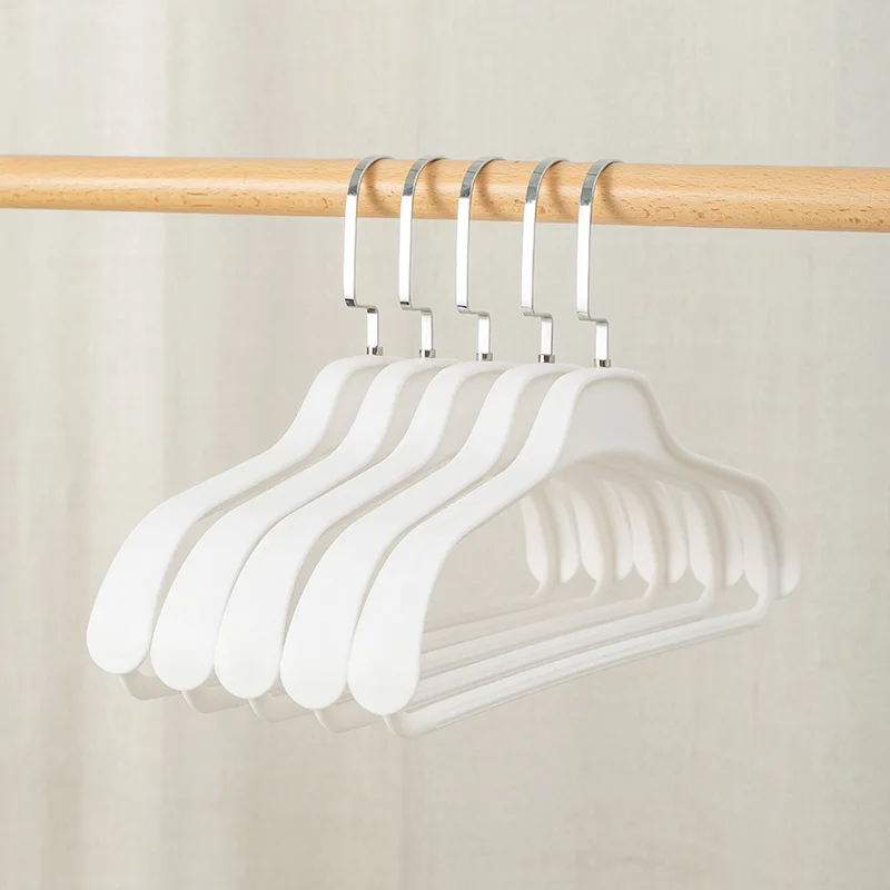 

Large 10pc/set Suit Hangers Coat Hangers Jacket Outerwear Shirt Hangers with Wide Shoulder 360 Degree Swivel Hooks Anti-Slip Bar
