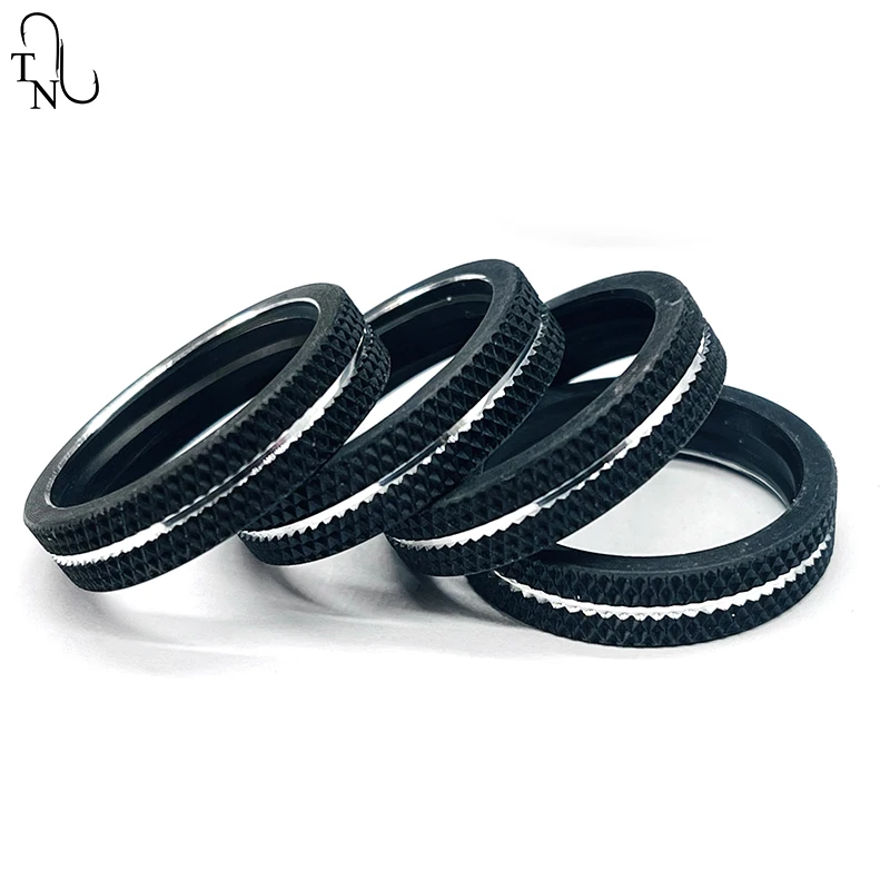 TN40 Reel Seat Ring DIY  Repair Aluminum trim ring 5pcs Nut Trim Ring Fishing Rod Winding Check Component Rod Building Accessory