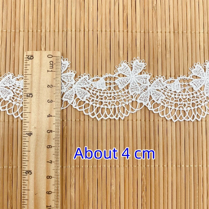 14 Yards Vintage Venice Lace capesante border trim Guipure flower trim per Craft cucito vestito da bambola Costume velo fornitura camicetta