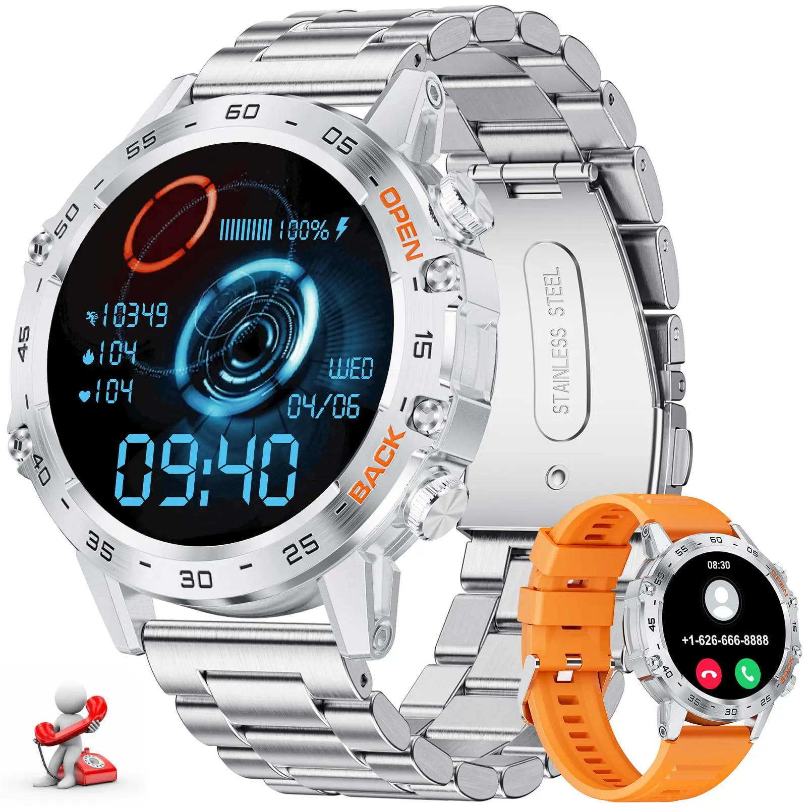 Smart Watches for Men, 1.39