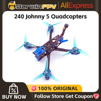 2022 DarwinFPV Darwin240 FPV Drone PNP Johnny 5 Quadcopters 5Inch 240mm F4 FC 50A ESC 5.8G VTX 1500TVL Camera 2207 2400KV Motor