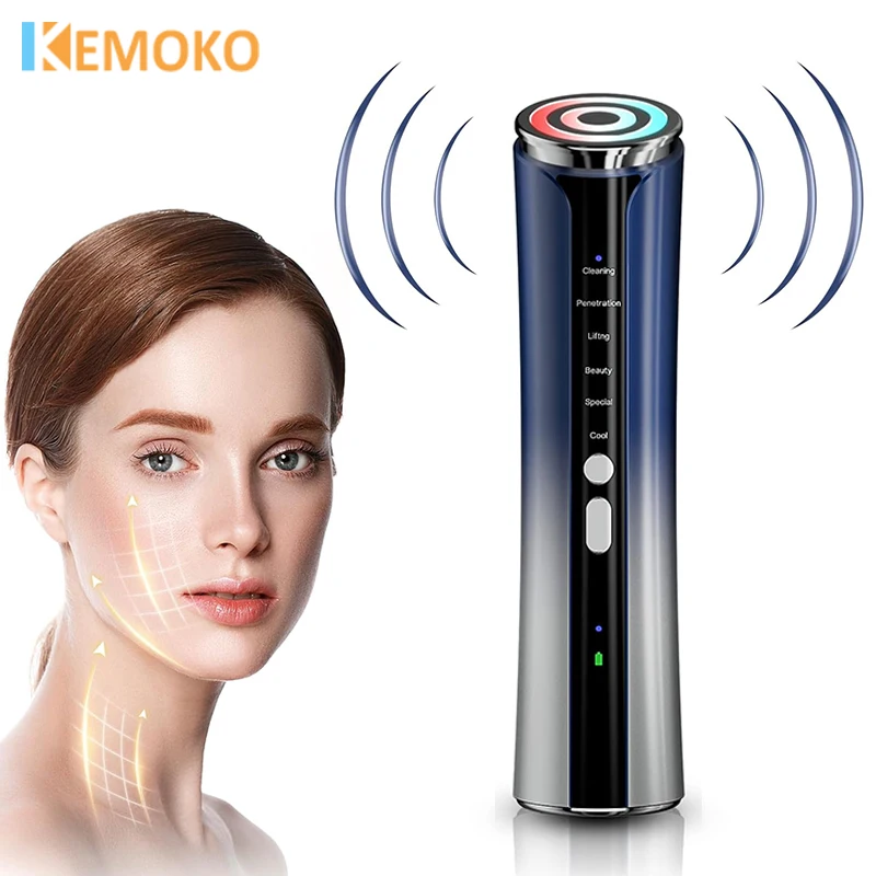 

6 in 1 ems Microcurrent Photorejuvenation Heat Vibration Deep Skin Care Facial Lifting and Firming Rejuvenation Anti-Aging Care