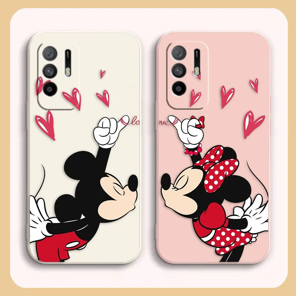 

Phone Case For OPPO A52 A54 A55 A57 A78 A72 A73 A74 A91 A93 A92S A94 A95 A96 A97 4G 5G Case Funda Funny M-Mickey M-Minnie Mouse