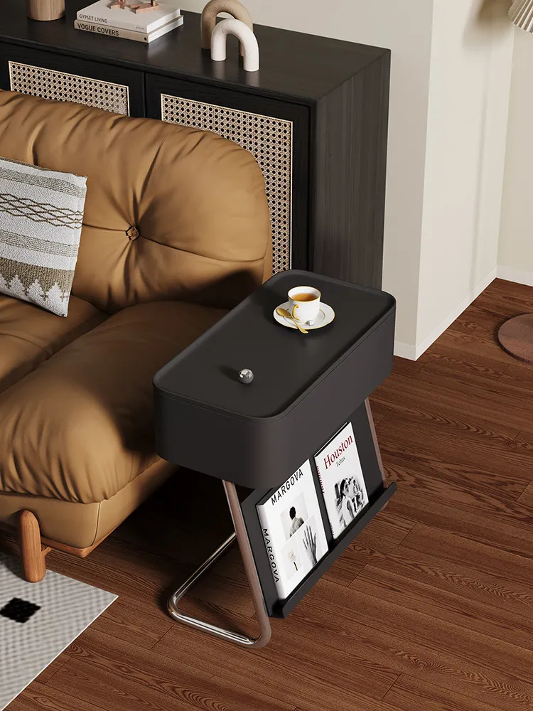 

Home Furniture 360° Rotatable Sofa Art Side Table Living Room Movable Side Cabinet Modern Small Coffee Tables Storage End Tables