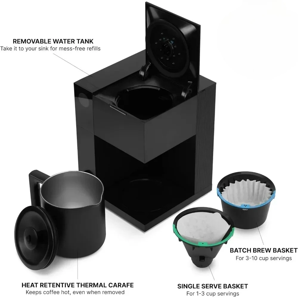 2025 hot saleGreat Discounts.Aiden Precision Coffee Maker - 10-Cup Thermal Carafe, Built-In Brewing Guidance, Scheduling, Remova
