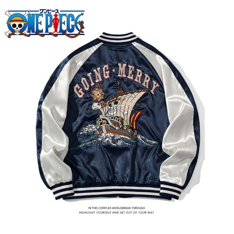 

One Piece Luffy Gothic Jacket Oversized Punk Zipper Coat for Men, Retro Harajuku Streetwear Long Sleeved Loose Fit Tops Gift