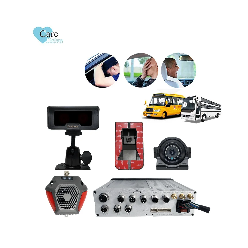

CarDrive 4 In 1 Fleet Platform Management Voice Warning Alarm Fatigue Monitoring Blind Spot Detection Prevent Collision System