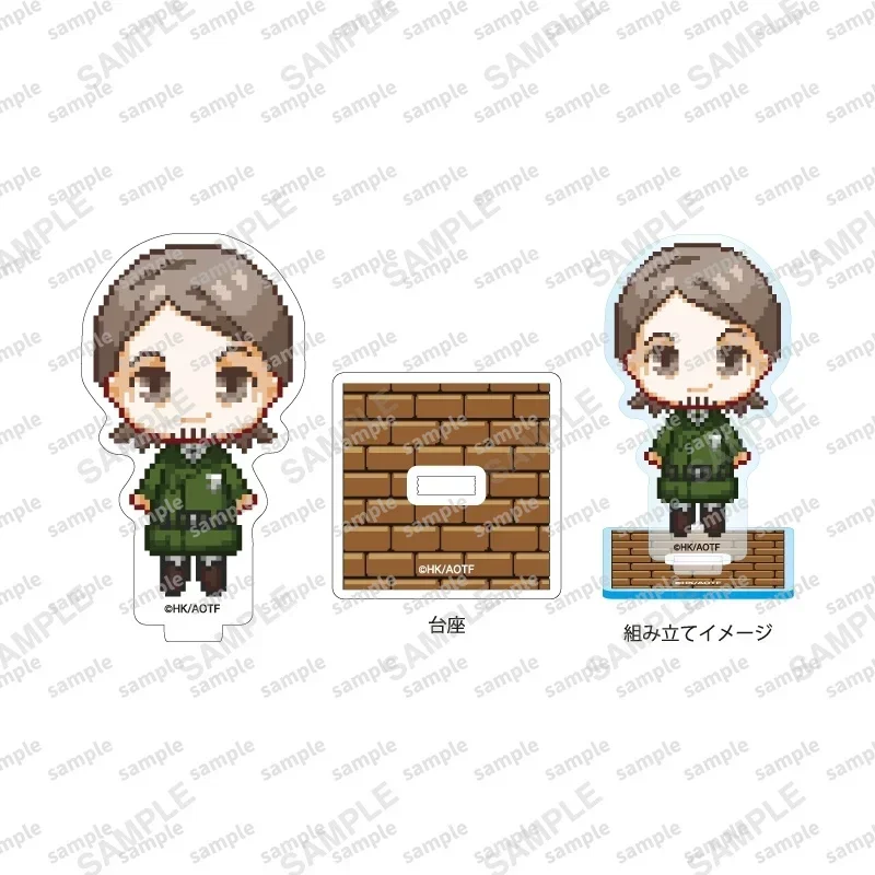 Game Connie Acryl Stand Pop Anime Mikasa Armin Levi Mini Figuur Model Plaat Cosplay Speelgoed voor Gift